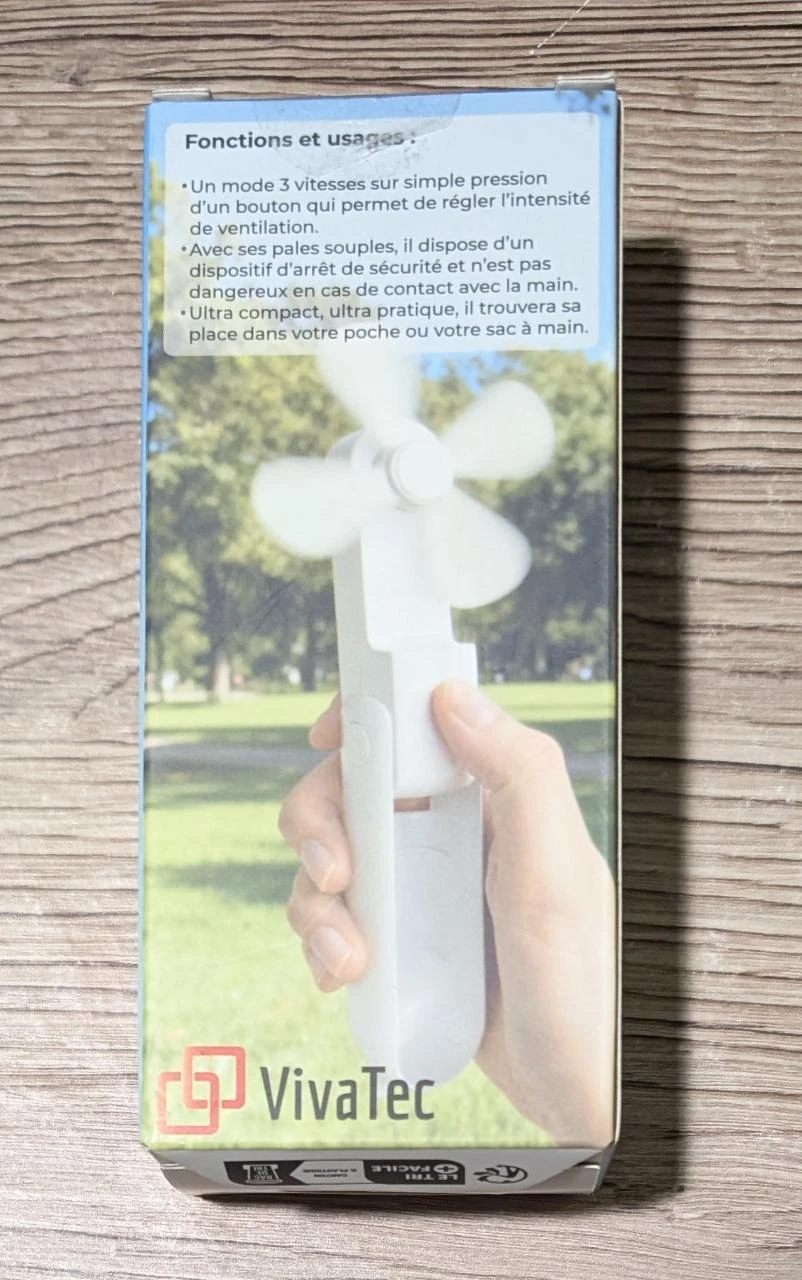 Compact wireless foldable mini fan – photo 3